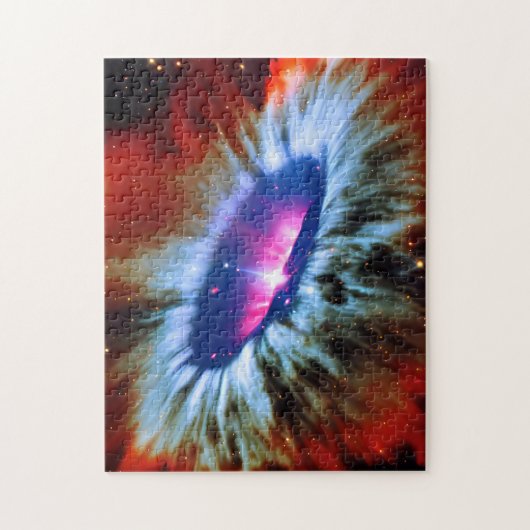 Galaktisches rotes Schwarzes Loch explodiert in Ze Puzzle (Vertikal)