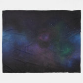 Galaktisches Schleiernebel-Sternenfeld Kosmisch Fleecedecke (Vorderseite (Horizontal))