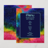 Galaktisches SCI-Fi-Hochzeitmenü (Vorne/Hinten)