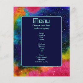 Galaktisches SCI-Fi-Hochzeitmenü