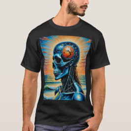 Galaktisches Skull Sunset Ocean Shirt
