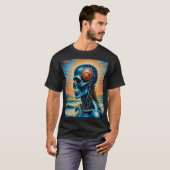 Galaktisches Skull Sunset Ocean Shirt (Vorne ganz)