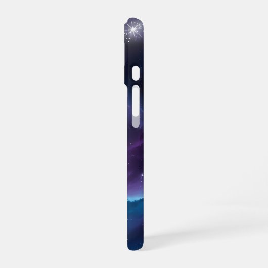 Galaktisches Vortex Lebendiger kosmischer Nebel Ar iPhone 16 Hülle (Linke Seite)