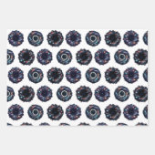 Galaktisches Weihnachtswrapping Paper Set - Celest Geschenkpapier Set (Vorderseite 3)
