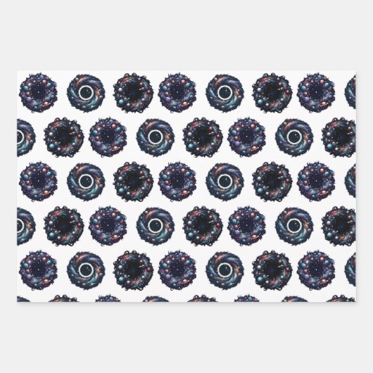 Galaktisches Weihnachtswrapping Paper Set - Celest Geschenkpapier Set (Vorderseite 3)