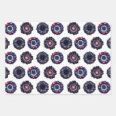 Galaktisches Weihnachtswrapping Paper Set - Celest Geschenkpapier Set (Vorderseite)