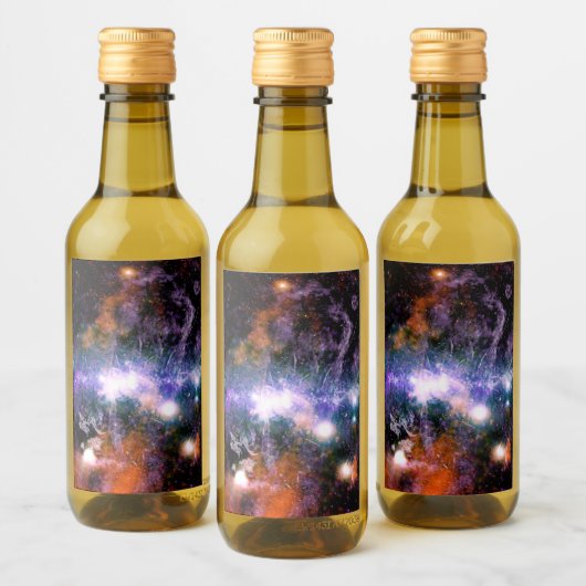 Galaktisches Zentrum der Milchstraße Galaxy X-Ray Weinetikett (Flaschen)