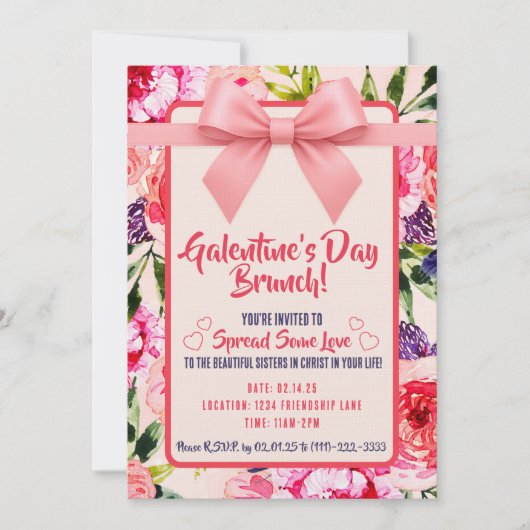Galantine's Day Invitation Einladung (Vorderseite)