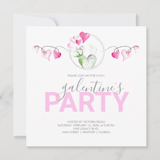 Galantines Geburtstagseinladungen online (Vorderseite)