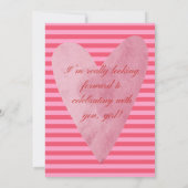 Galantines party Invitation Einladung (Rückseite)