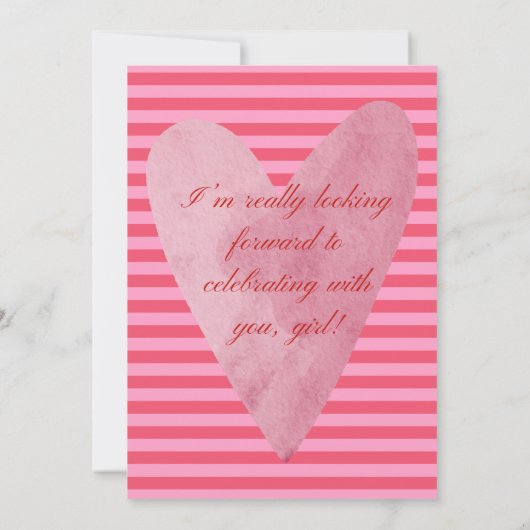 Galantines party Invitation Einladung (Rückseite)