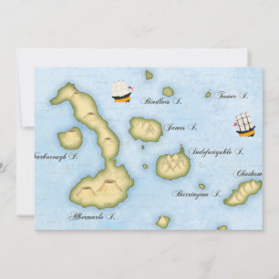 Galapagos-Archipel-Karte Tropische Inseln