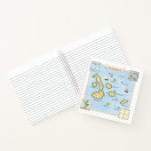 Galapagos Archipelago Schöne Karte mit Schiffen Notizblock (Innenseite)