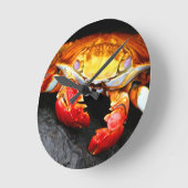 Galapagos Crab Runde Wanduhr (Winkel)