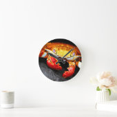 Galapagos Crab Runde Wanduhr (Zuhause)