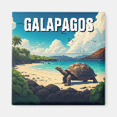 Galapagos Giant Tortoise Postkarte Magnet (Vorne)