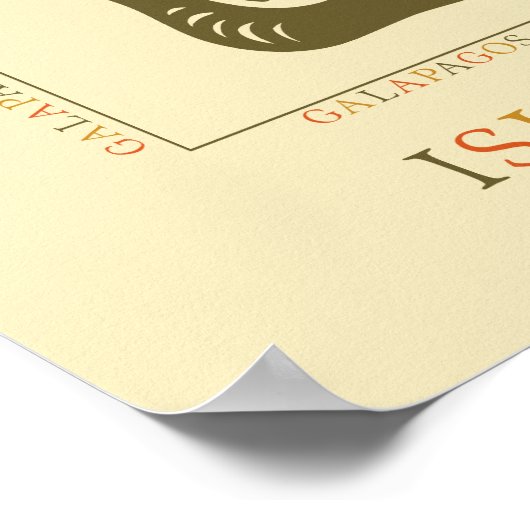 Galapagos Iguana Poster (Ecke)