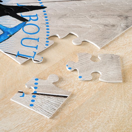 Galapagos-Inseln Blaufüßige Booby-Vögel Puzzle (Seite)