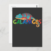 Galapagos Inseln Ecuador Chameleon Exotic Animal Postkarte (Vorne/Hinten)