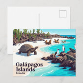 Galapagos-Inseln Ecuador Postkarte (Vorne/Hinten)