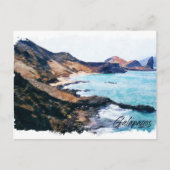 Galapagos Inseln Ecuador Vintage Reisen Postkarte (Vorderseite)