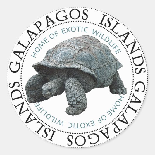 Galapagos Inseln Fische Tortoise Stickers (Vorderseite)