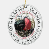 Galapagos-Inseln Großer Frigobird Keramik Ornament (Links)
