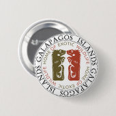 Galapagos-Inseln Iguanas Button (Vorne & Hinten)