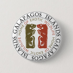 Galapagos-Inseln Iguanas Button