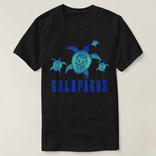 Galapagos Inseln Meeresschildkröte Tribal Muster S T-Shirt (Design vorne)