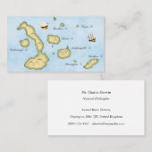 Galapagos-Inseln Personalisierte Karte (Vorne/Hinten)