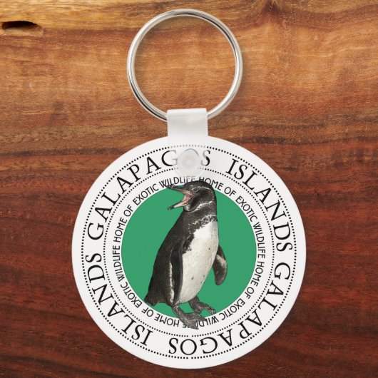 Galapagos-Inseln Pinguin Schlüsselanhänger (Vorderseite)