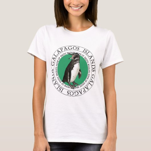 Galapagos-Inseln Pinguin T-Shirt (Vorderseite)