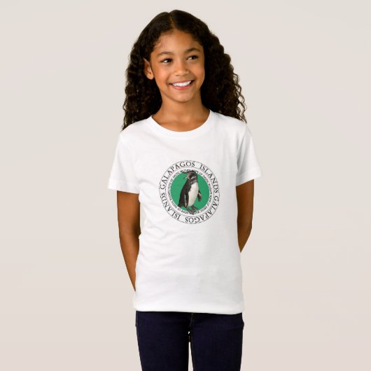 Galapagos Inseln Pinguin T-Shirt Kinder (Vorne ganz)