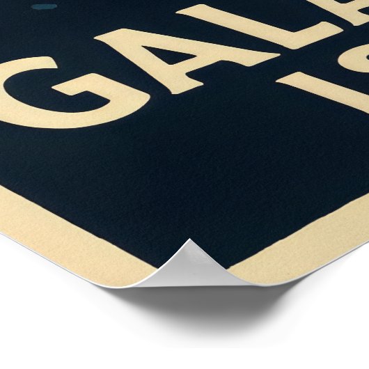 Galápagos-Inseln Poster (Ecke)