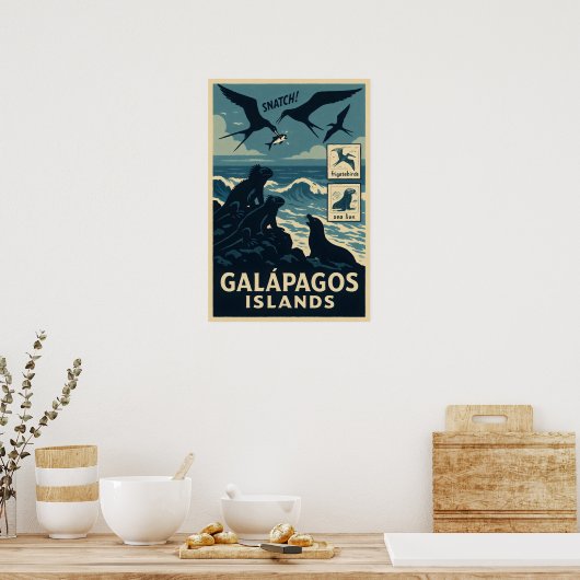 Galápagos-Inseln Poster (Küche)