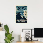 Galápagos-Inseln Poster (Heimbüro)