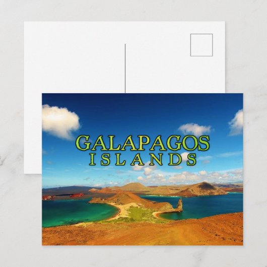 Galapagos-Inseln Postkarte (Vorne/Hinten)