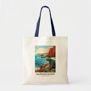 Galapagos-Inseln Reise Kunst Vintage Tragetasche