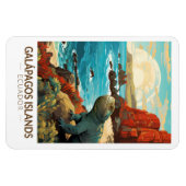 Galapagos Inseln Reisen Art Vintag Magnet (Horizontal)