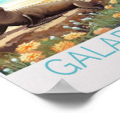 Galapagos Inseln Reiseplakat Poster (Ecke)