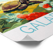 Galapagos Inseln Reiseplakat Poster (Ecke)
