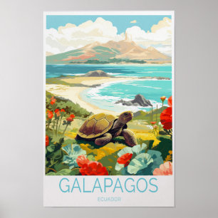 Galapagos-Inseln Reiseplakat Poster