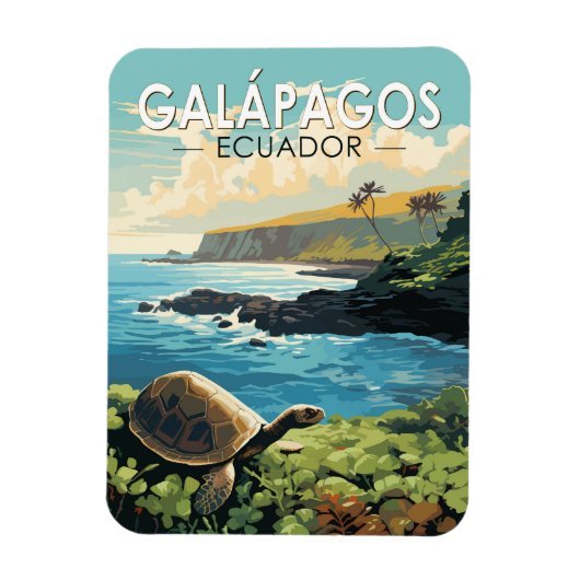 Galapagos Inseln Riesengebirge Magnet (Vertikal)