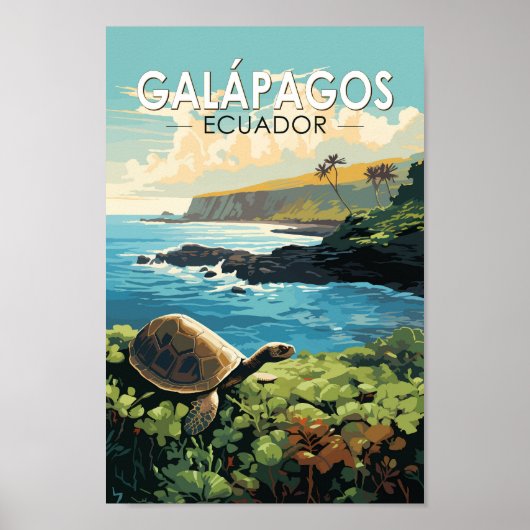 Galapagos Inseln Riesengebirge Poster (Vorne)