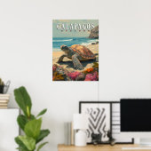 Galapagos Inseln Riesengebirge Poster (Heimbüro)