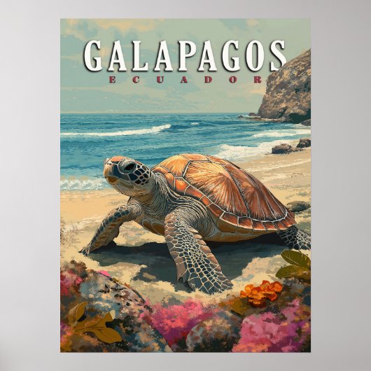 Galapagos Inseln Riesengebirge Poster (Vorne)