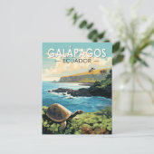 Galapagos Inseln Riesengebirge Postkarte (Stehend Vorderseite)