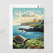 Galapagos Inseln Riesengebirge Postkarte (Vorne/Hinten)