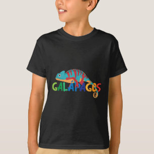 Galapagos Inseln Summer Colorful Chameleon Exotic T-Shirt